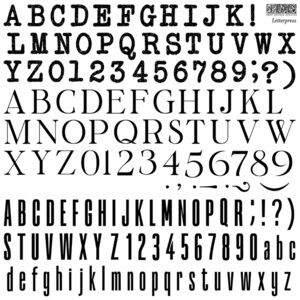 Iron Orchid Designs Letterpress Stamps New with Tags